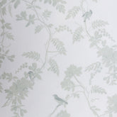 Tecido Toile Pássaros Verde Floresta - Algodão Liv